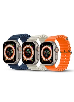 Orange/Beige/Midnight Blue