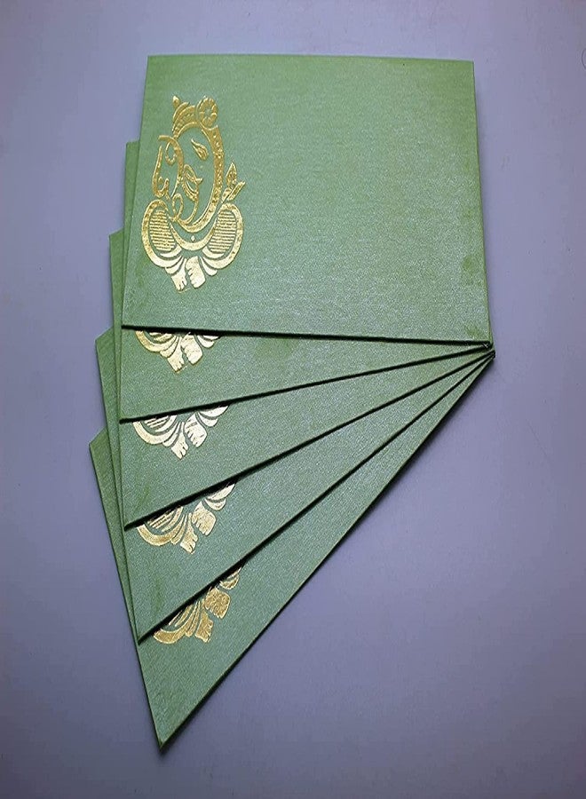 Peeplvalue Premium Golden Ganpati design 50 Pcs Designer Money gift Envelope, Shagun Lifafa -Multicolor - Image 3