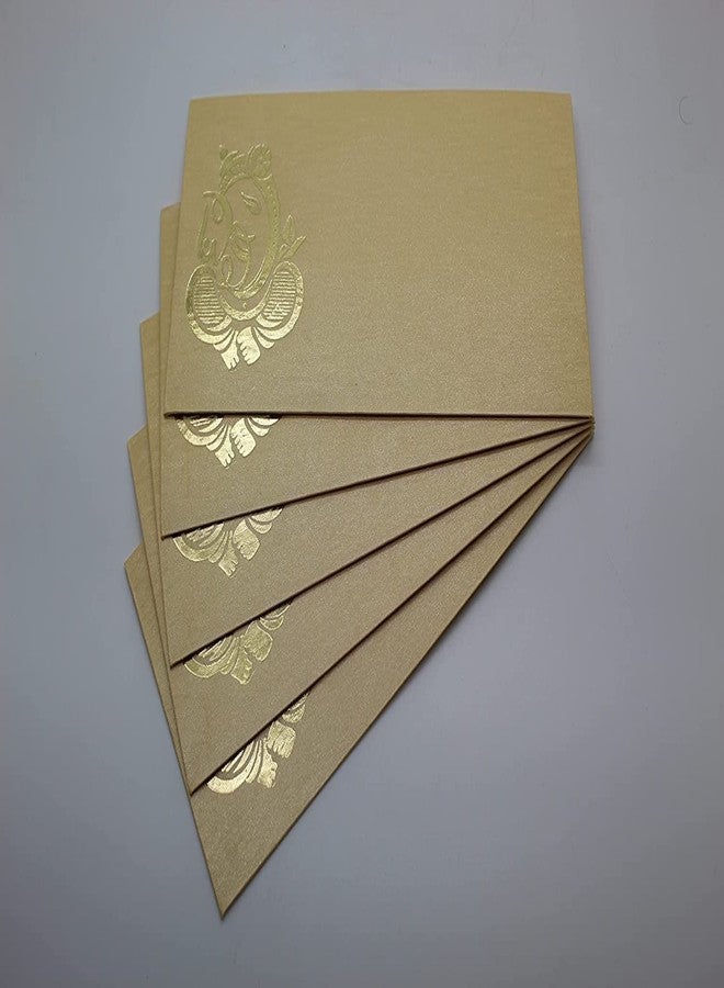 Peeplvalue Premium Golden Ganpati design 50 Pcs Designer Money gift Envelope, Shagun Lifafa -Multicolor - Image 4