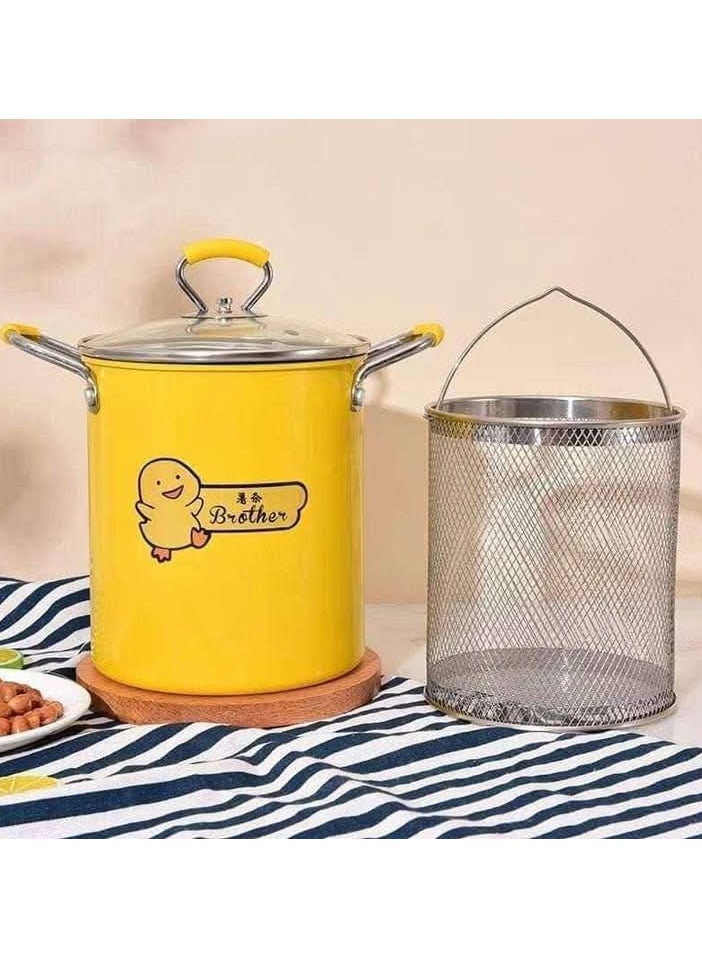 Batout fryer, 3-liter roasting pot with basket and glass lid - Image 2
