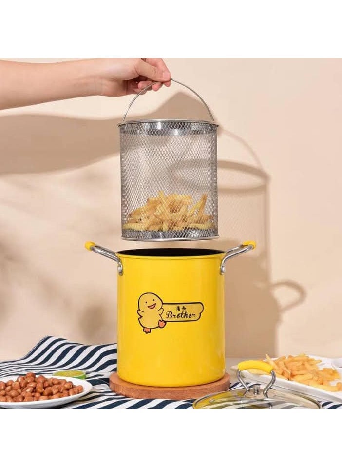 Batout fryer, 3-liter roasting pot with basket and glass lid - Image 3