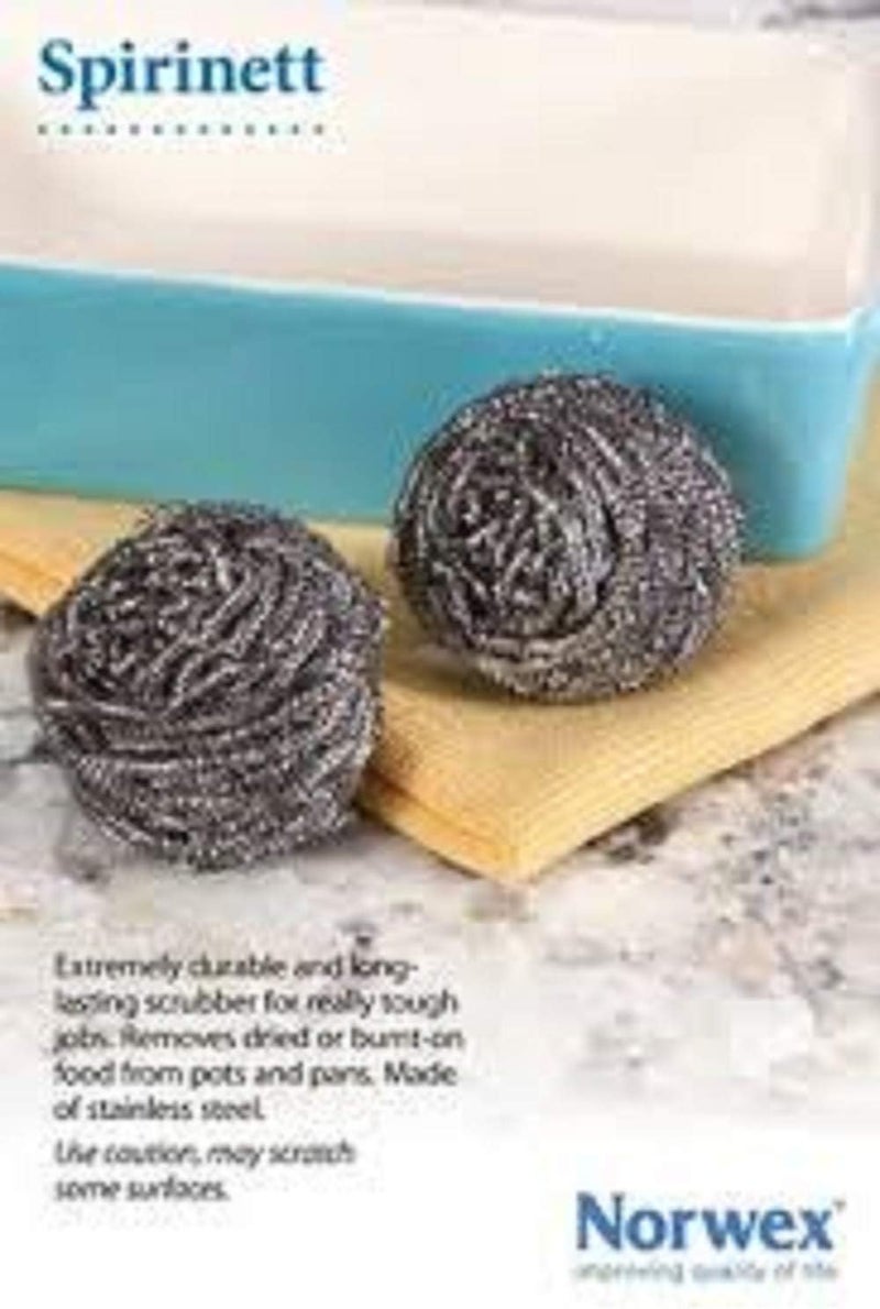 Norwex Spirinett Scrubbers - Durable Stainless Steel Cleaning Scrubbers, Pack of 2 - Image 2