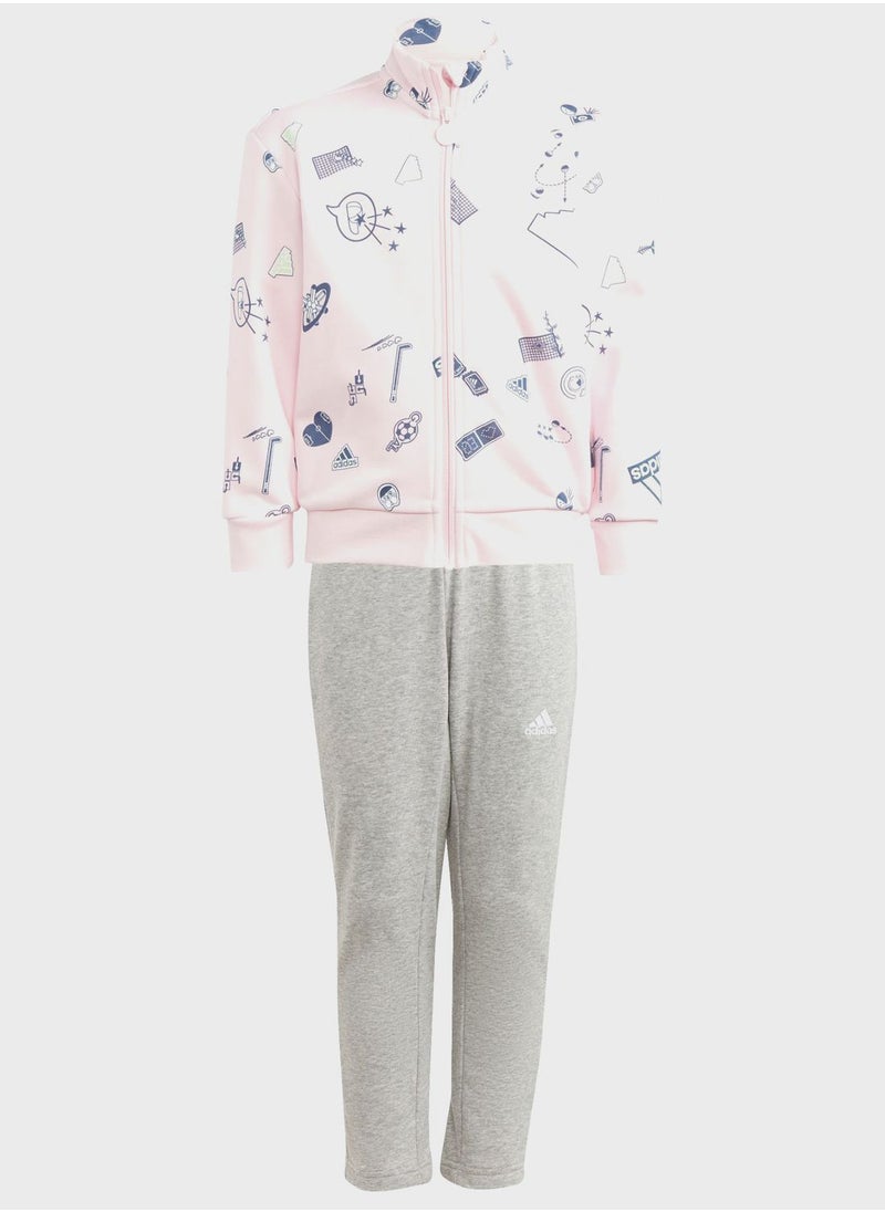 Adidas - Little Kids Brand Love Tracksuit - Image 1