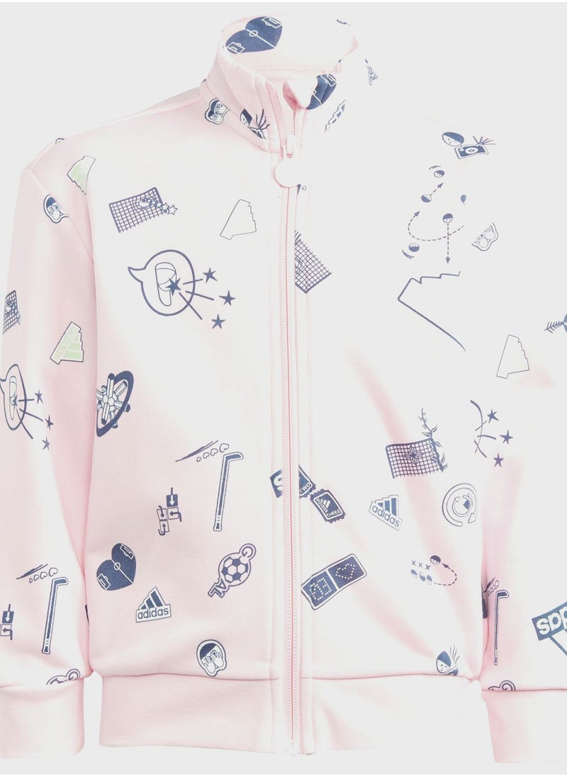 Adidas - Little Kids Brand Love Tracksuit - Image 1