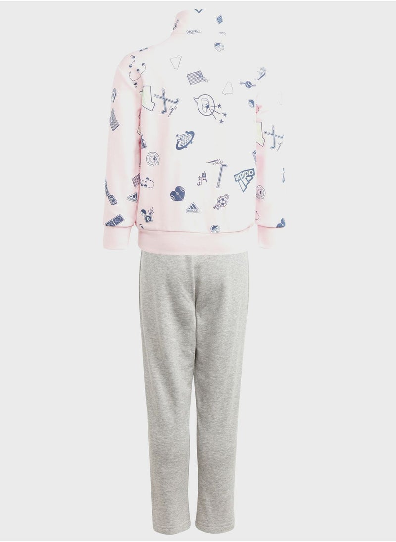 Adidas - Little Kids Brand Love Tracksuit - Image 1