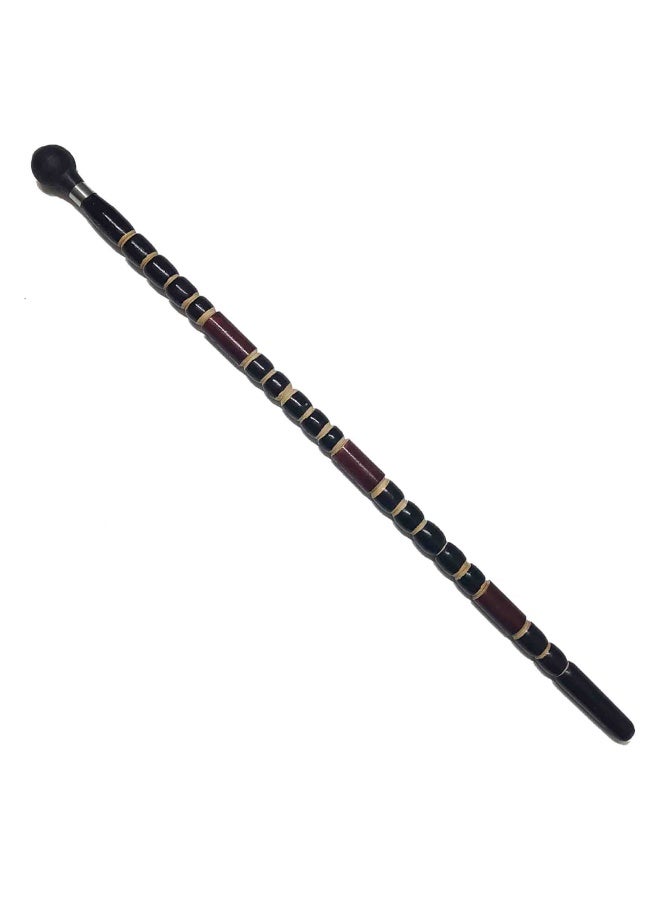 Crutch with wooden frame, Aswan crutch, black and red - Image 1
