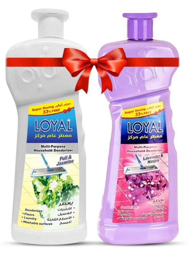 لويال معطر جو متعدد الاستخدامات، 2 × 2100 مل، برائحة الياسمين والخزامى والنرجس