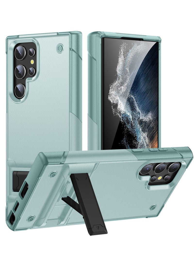 general for Samsung Galaxy S25 Ultra Phone Case with Built in Kickstand, Shockproof Drop Proof High-Grade Protective Hard Armor Cover 6.8