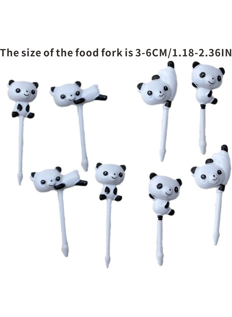 مجموعة أدوات تناول الطعام بينتو، 24 قطعة من أدوات تناول الطعام على شكل حيوانات وفواكه، أدوات تناول الطعام بينتو، أدوات تناول الطعام الصغيرة على شكل حيوانات كرتونية، شوكات بينتو للغداء للأطفال - Image 5