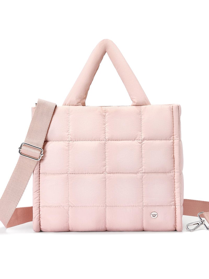 WESTBRONCO Puffer Crossbody Bags for Women, Quilted Purses, Lightweight Shoulder Bag Puffy Bag Nylon Handbags for Travel - Image 1