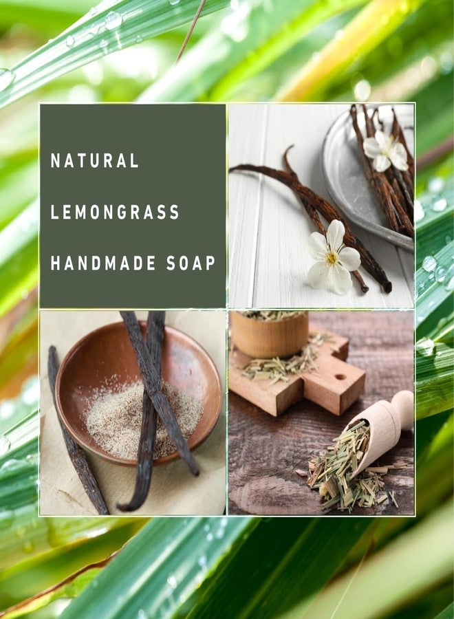 MENORAH مينورا للعناية بالبشرة - صابون طبيعي، صابون عشبة الليمون مصنوع يدويًا، زيوت عطرية طبيعية 100%، منظف، مغذي، مرطب، صابون فاخر للجسم والاستحمام واليدين، للرجال والنساء - Image 3