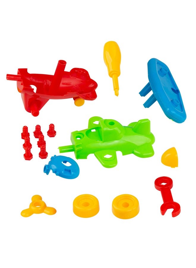 ToyVelt ToyVelt Take Apart Toys Set - Airplane, Train, and Racing Car with Tools - Toddler Take Apart Toys and Assembly Kit for Kids Ages 3-6+ - STEM Learning Construction Tools  - Image 5