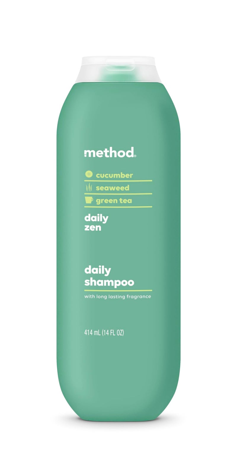 Method Everyday Shampoo, Daily Zen with Cucumber, Green Tea, and Seaweed Scent Notes, Paraben and Sulfate Free, 14 oz (Pack of 1) - Image 1