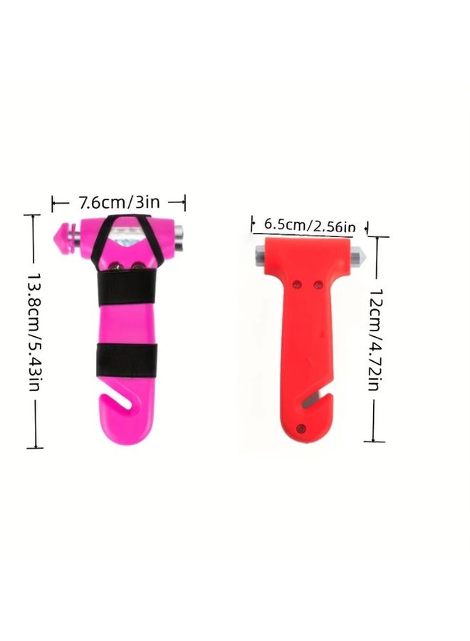 Rose Emperor Car Safety Hammer Emergency Window Breaker Seat Belt Cutter - Image 4