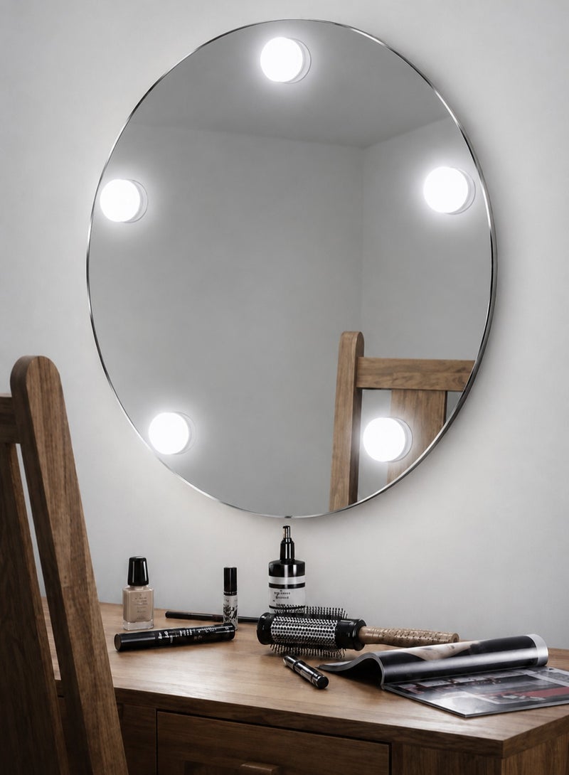 Shiny mirrors Modern mirrors with three lighting modes: white, warm, and a combination of white and warm. - Image 1