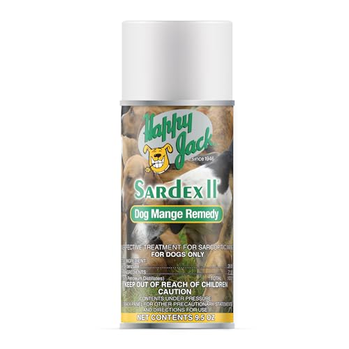 HAPPY JACK Sardex Mange Treatment for Dogs – Odorless & Stainless Itch Relief for Skin Irritations Including Severe Mange, Hot Spots, Fungi, Allergies, Eczema (9.5 oz) - Image 1