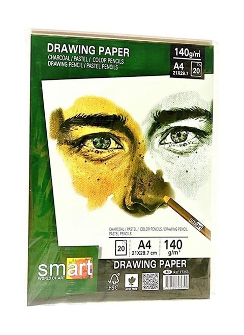 Sketch Smart Drawing 170gm - Size (A4)  - 20 paper