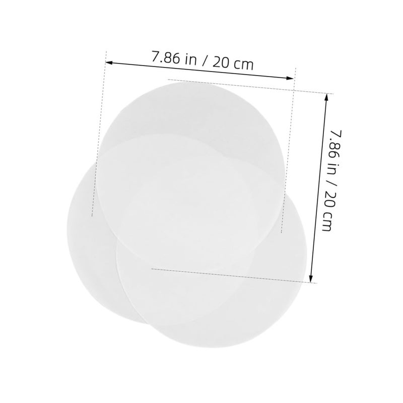 200 Pcs Round Parchment Paper Sheets 20cm Non Stick Baking Liners for Air Fryer Oven Microwave - Image 3