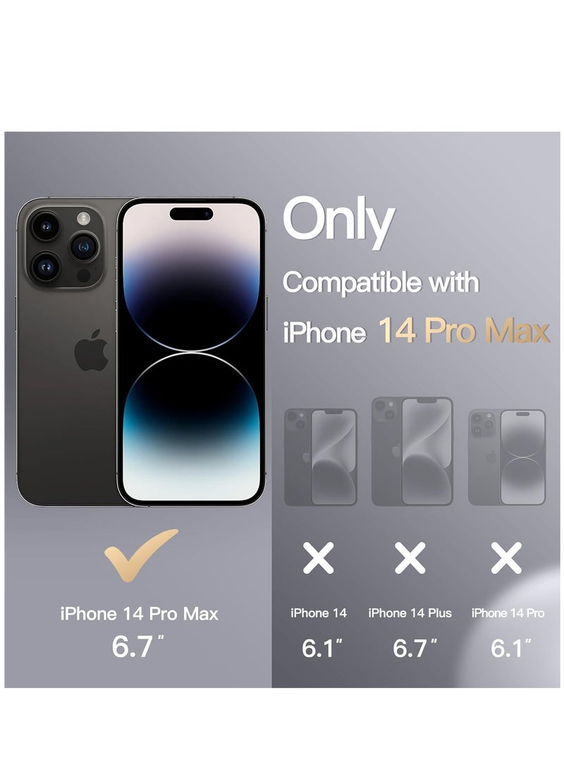 BORTONY iPhone 14 Pro Max Case Liquid Silicone Anti Scratch Anti Fingerprint Soft Silky Touch Shockproof Protective Cover for Apple iPhone 14 Pro Max - Image 2