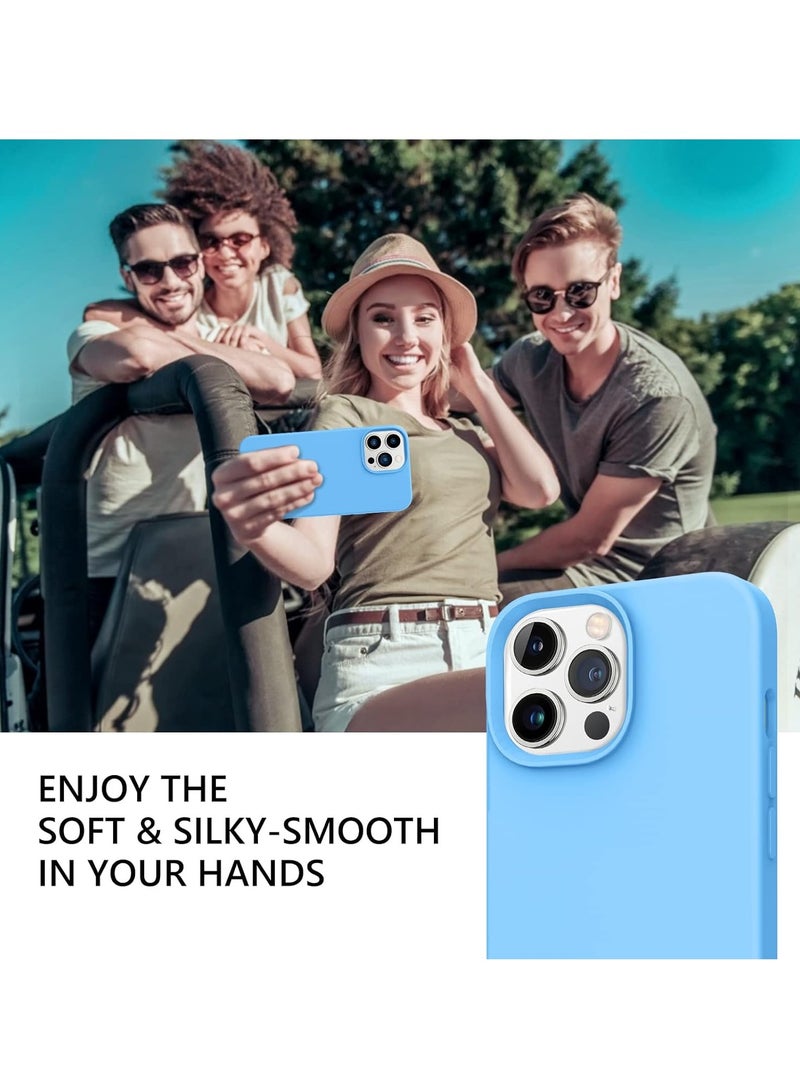 BORTONY iPhone 14 Pro Max Case Liquid Silicone Anti Scratch Anti Fingerprint Soft Silky Touch Shockproof Protective Cover for Apple iPhone 14 Pro Max - Image 3