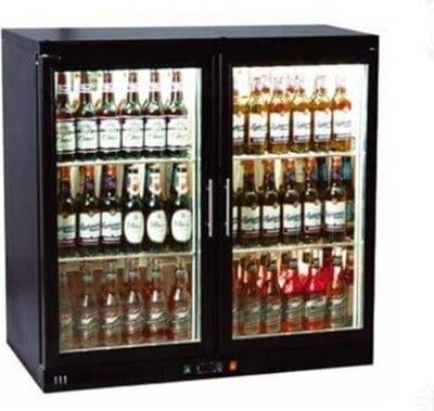 CSA Inox Karacasan Industrial Double Door Counter Top Bar Back Bottle Cooler Refrigerator (310 Liters) 