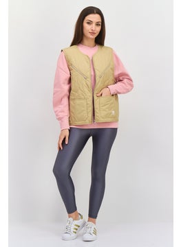 adidas Originals Adidas Originals x Parley Women Sports Fit Outdoor Vest Jacket, Beige  - Image 4