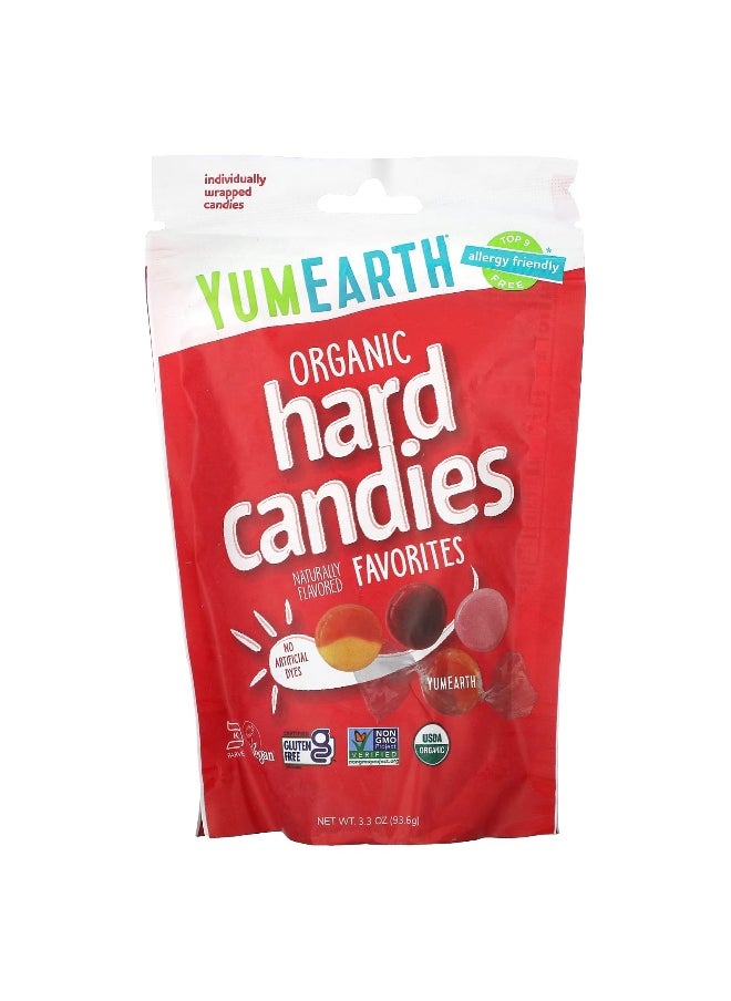 YumEarth YumEarth, Organic Hard Candies, Favorites, 3.3 oz (93.6 g)  - Image 1