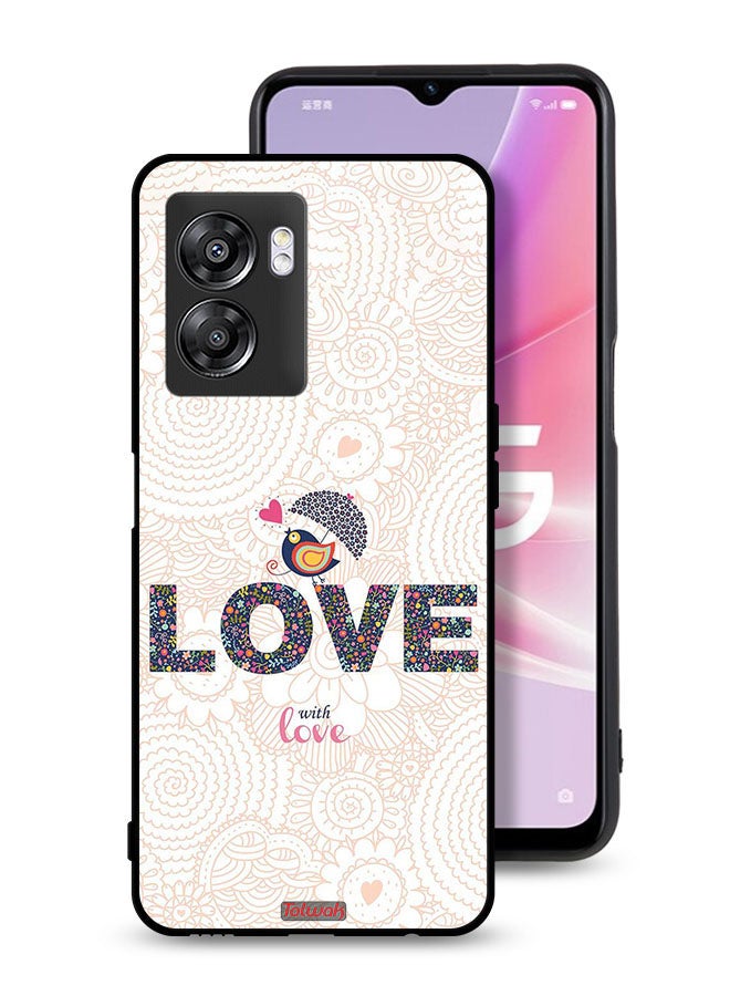 Tolwak Oppo A57 5G Protective Case Cover Love With Love - Image 1