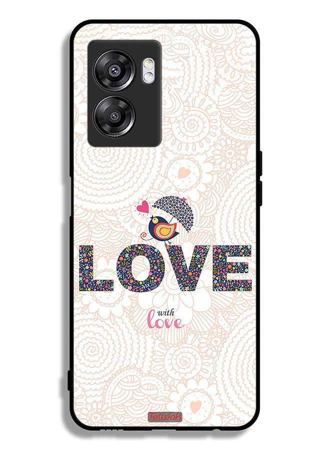 Tolwak Oppo A57 5G Protective Case Cover Love With Love - Image 2