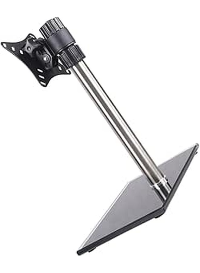 Adjustable Single Monitor Stand Rotating Space Saving Design Supports Home Office Gaming Desk - Image 1