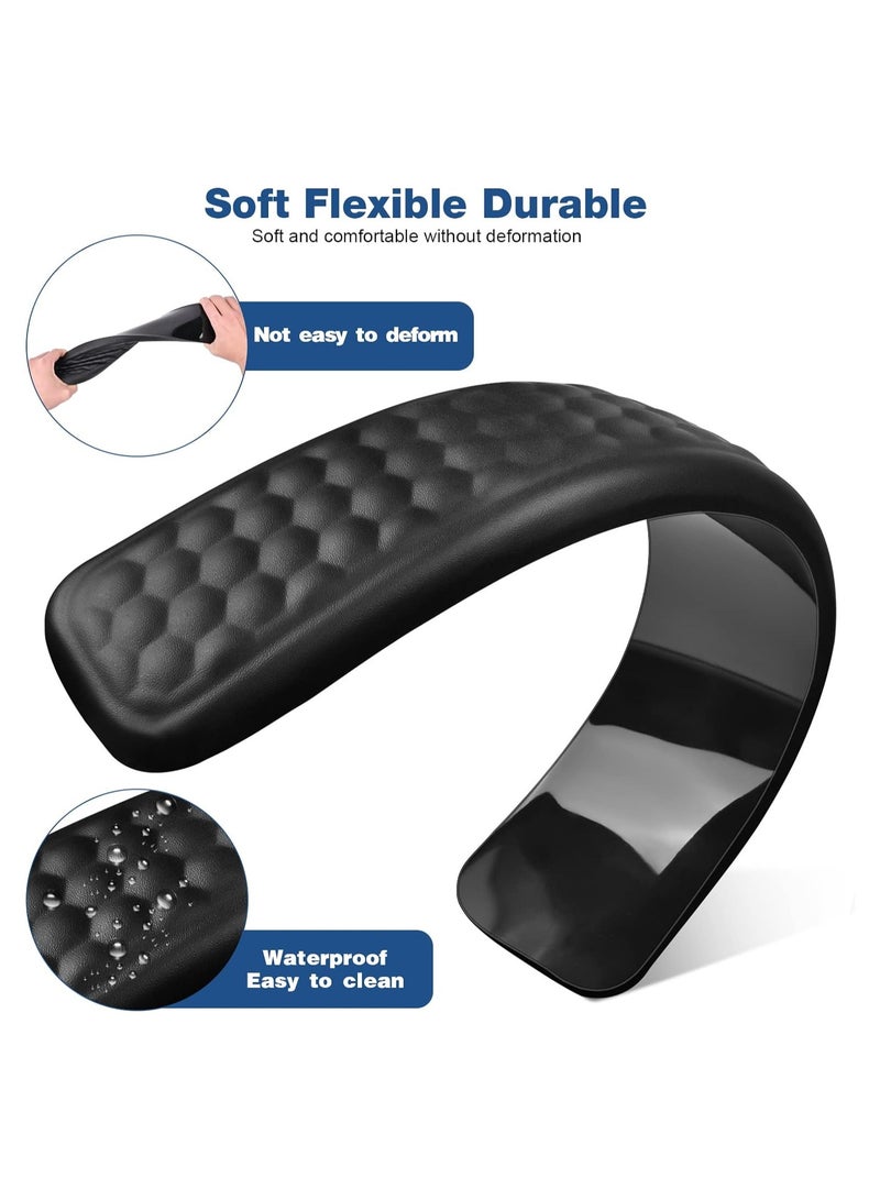 Keyboard Wrist Rest Keyboard Pad Enlarge Gel Memory Foam Set Keyboard Rest Cushion Support for Office Computer Laptop Comfortable Lightweight for Easy Typing Pain Relief - Image 5