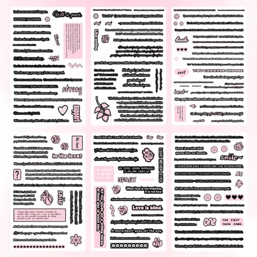 R H LIFESTYLE Motivational Words Quotes Stickers Journaling Stickers Set Cute Aesthetic Kawaii Stickers for Laptop, Scrapbooking, Journal, Phone Case, DIY Art (Flower Dialogue) - Image 3