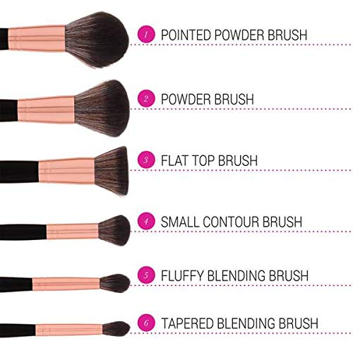 BH STUDIO PRO makeup brush set BH Signature Rose Gold 13 Piece Brush Set with Holder black - Image 2