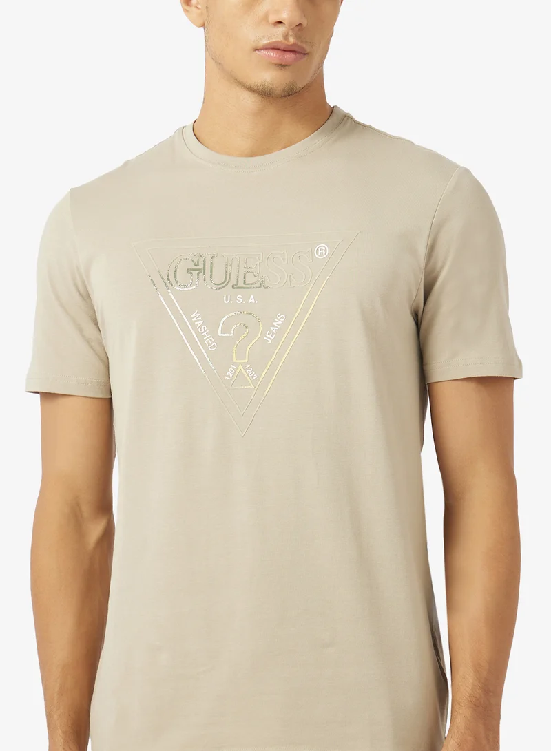 GUESS  Crew Neck Slim Fit T-Shirt for Men | Best Price UAE