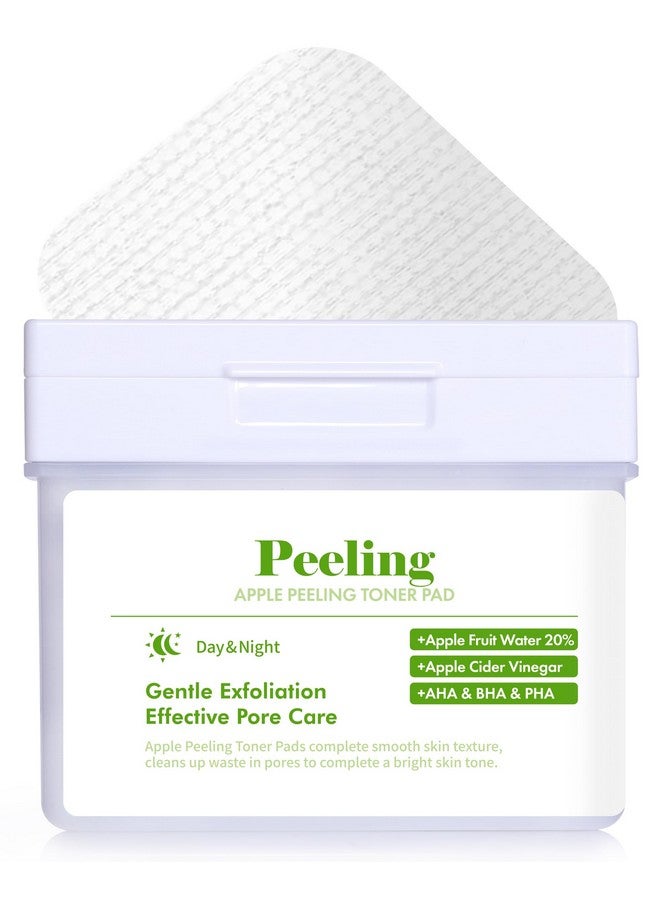 ديرمال مناديل ديرمال لتقشير التفاح - مناديل تقشير وترطيب لطيفة مع أحماض ألفا هيدروكسي (AHA) وبيتا هيدروكسي (BHA) وبولي هيدروكسي (PHA) لبشرة أكثر نعومة وإشراقًا - تقشير الوجه، مقشرات تجديد سطح الوجه، 80 منديلًا - Image 1