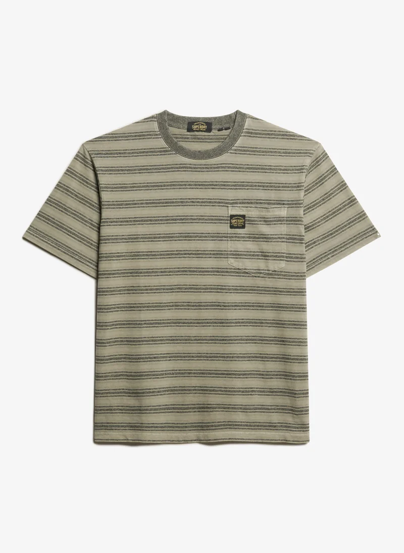 Superdry Textured Stripe Pocket T Shirt