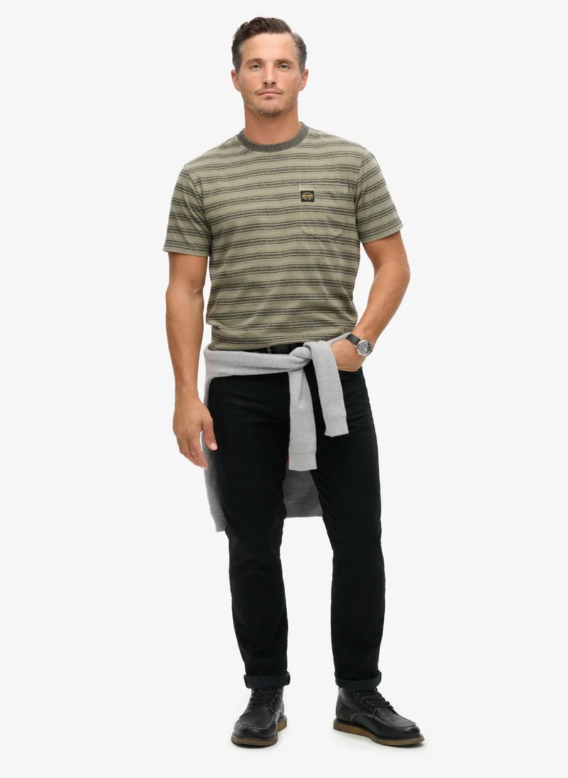 Superdry Textured Stripe Pocket T Shirt