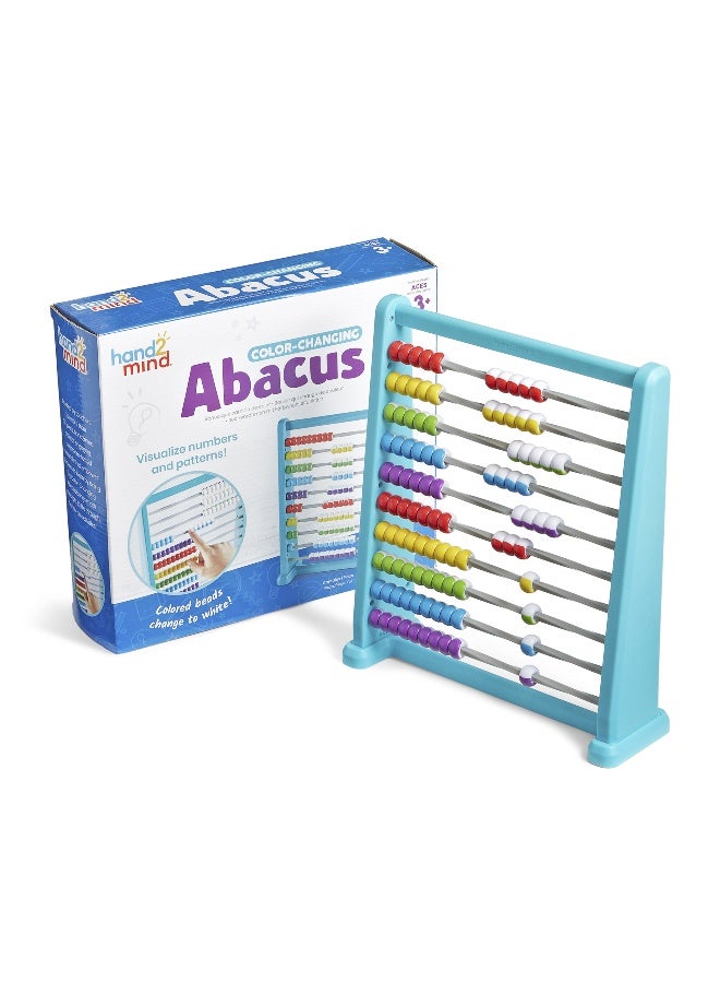 Learning Resources Color-Changing Abacus (20-Bead, Slide & Reveal Technology, Ages 5+) - Image 1