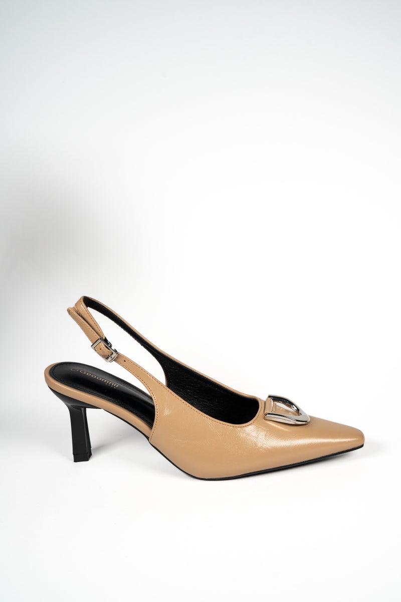 Geoomnii Mid Heel Slingback for Women – Stylish Slingback Slip-On Heels for Office, Party & Everyday Wear - Image 2