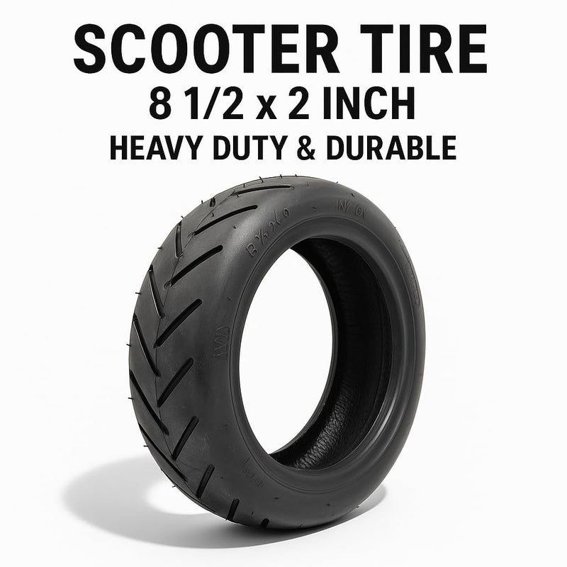 FUKUKAWA 8.5" Scooter Tire 8.5x2 Replacement Tire for Electric Scooter – Durable Outer Spare Tire Compatible with Xiaomi M365/Pro/Pro2/1S, Explosion-Proof, Anti-Skid E-Scooter Wheel - Image 3