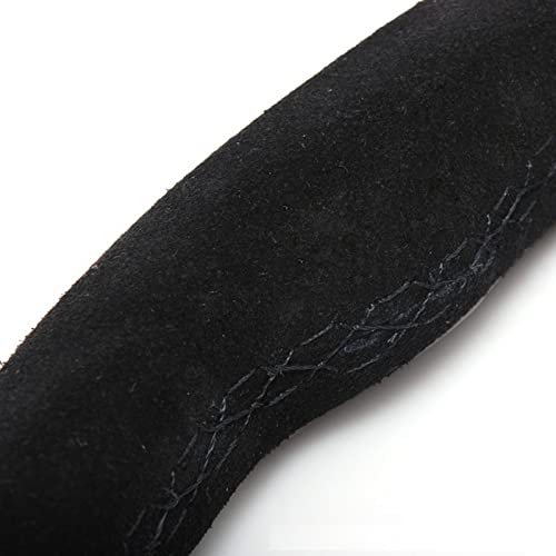 YEHICY 13.8”Suede Leather Racing Steering Wheel Flat Drifting Universal Sports Steering Wheel with Horn Button for Car Sim Driving - Image 2