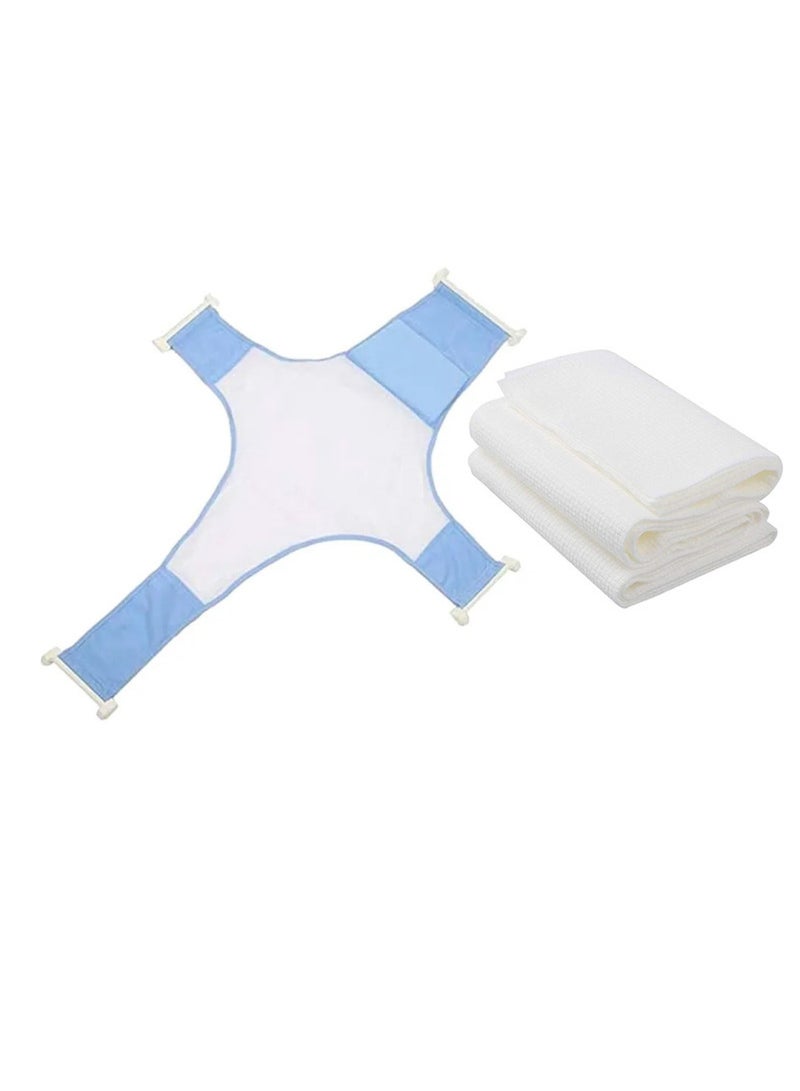STAR BABiES Combo Pack Bathsupport Disposable Towel Pack Of 3 - Blue  - Image 1