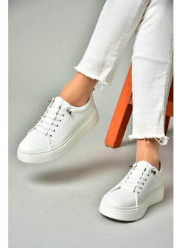 Fox Shoes P555305003 White Leather Sports Shoes Sneakers  - Image 2
