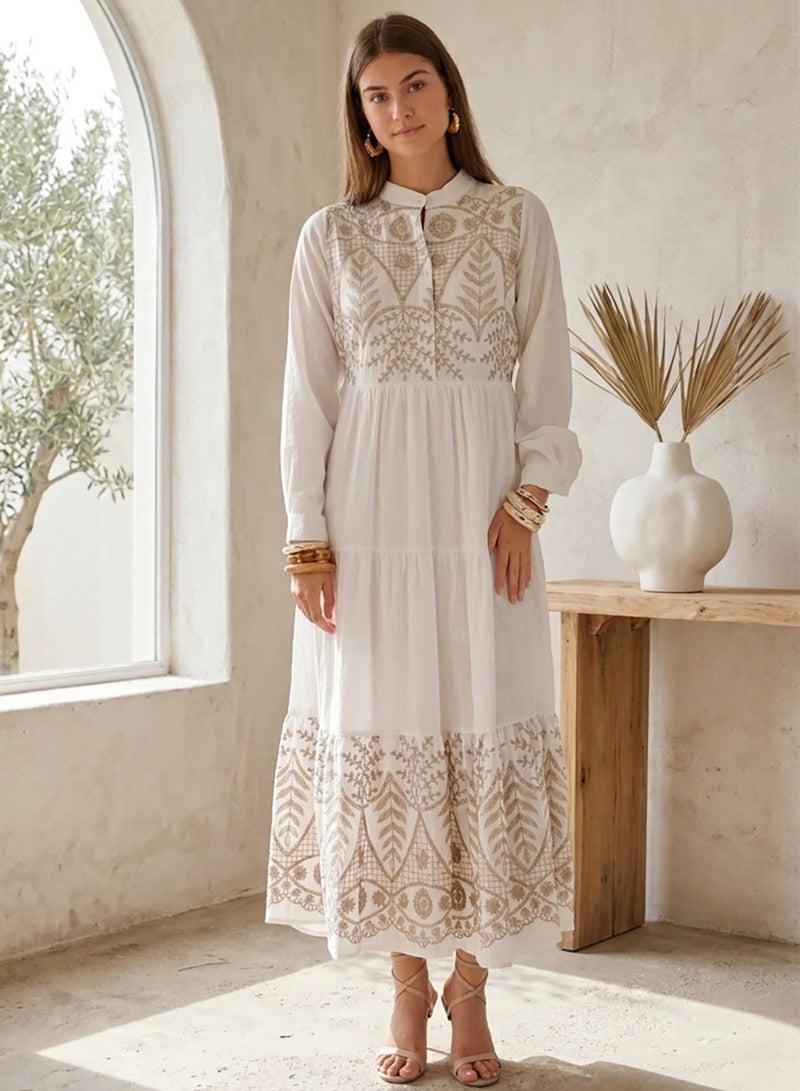 Carina Embroidered Relaxed Dress - Image 5