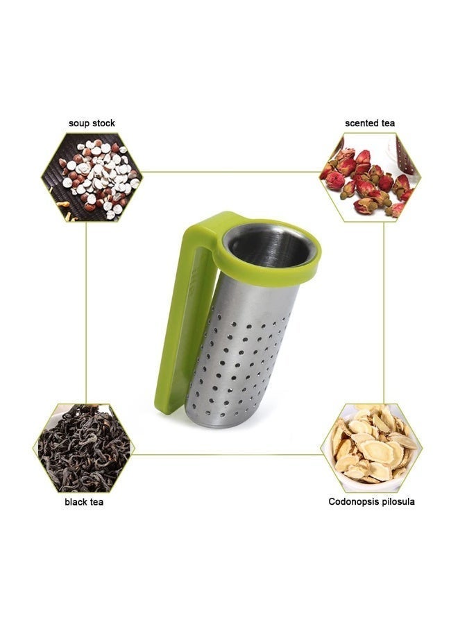 Hayat Comfort 3-Pack Tea Strainer, Stainless Steel Tea Infuser, Food Grade 304 Loose Leaf Tea Strainer with Silicone Arms for Mugs and Teapots, Fine Mesh Tea Filter Reusable for Home & Travel(Pink, Green, Blue) - Image 5