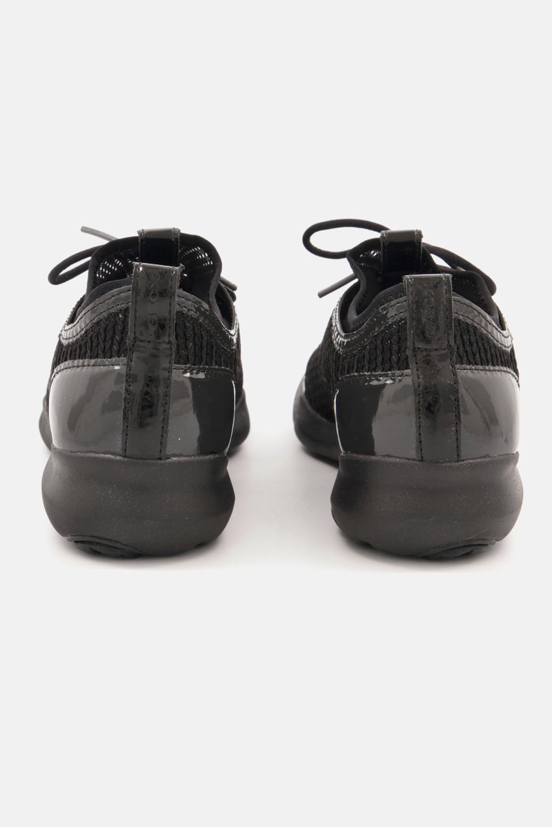 GEOX Women Nebula X B Lace Up Casual Shoes, Black - Image 3