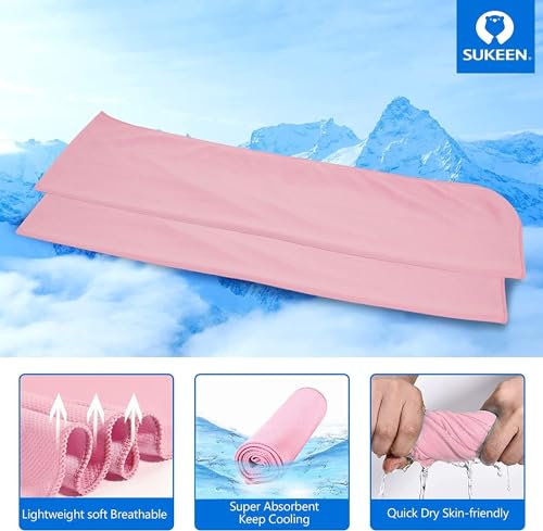 Sukeen 4 Pack Cooling Towels 40x12 for Neck and Face Cooling Neck Wraps Breathable Cooling Towel for Hot Weather Sweat Towels for Yoga Sports Golf Gym Camping Running Fitness Workout - Image 3