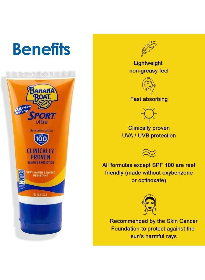BANANA BOAT Sport Ultra Sunscreen Lotion Spf 100 - Image 4