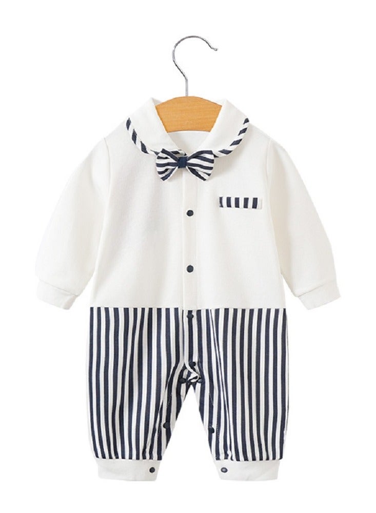 Baby Boy Gentleman Suit Toddler Boy Romper Suit Baby Party Blazer Outfit - Image 1