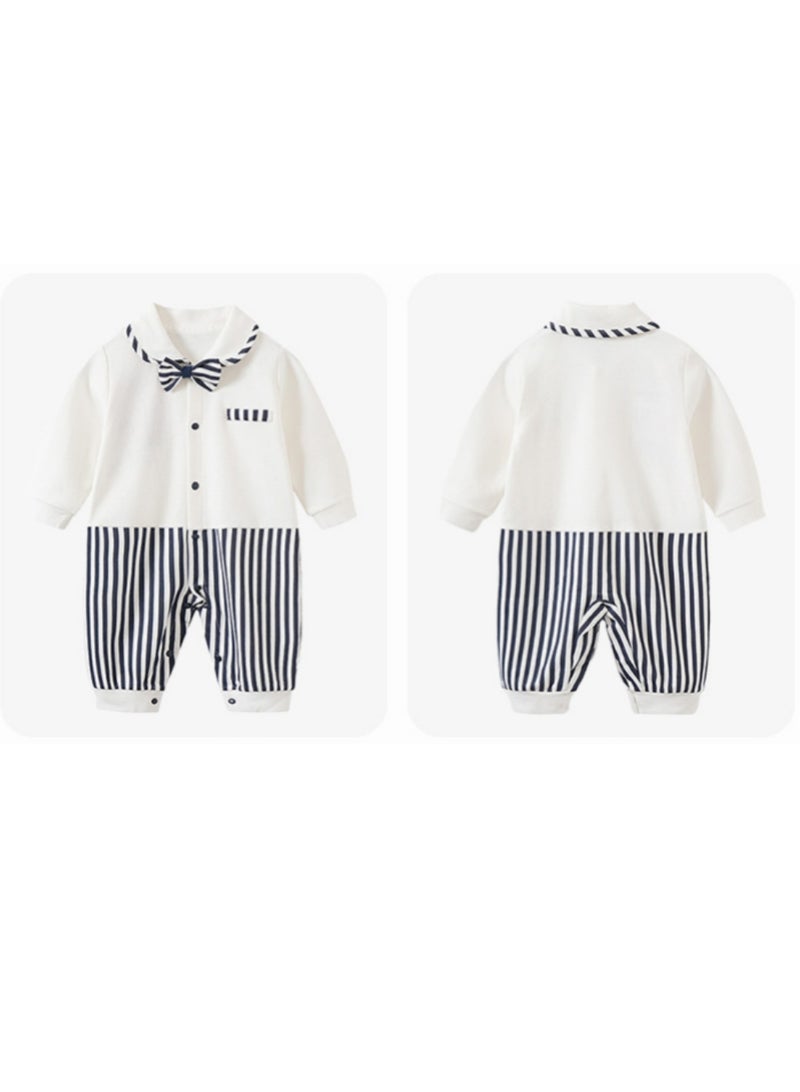 Baby Boy Gentleman Suit Toddler Boy Romper Suit Baby Party Blazer Outfit - Image 2